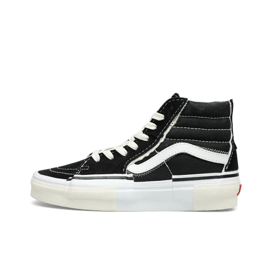 VANS SK8 HI RECONSTRUCT Высокие Кроссовки для скейтбординга Унисекс Черный Белый