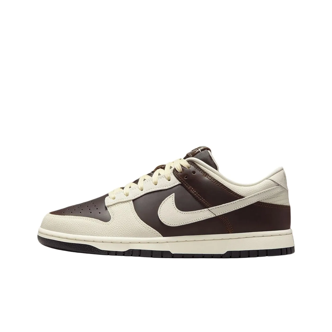 Nike Dunk Abrasion Resistant Низкие Кроссовки для скейтбординга Мужские Коричневые Белые