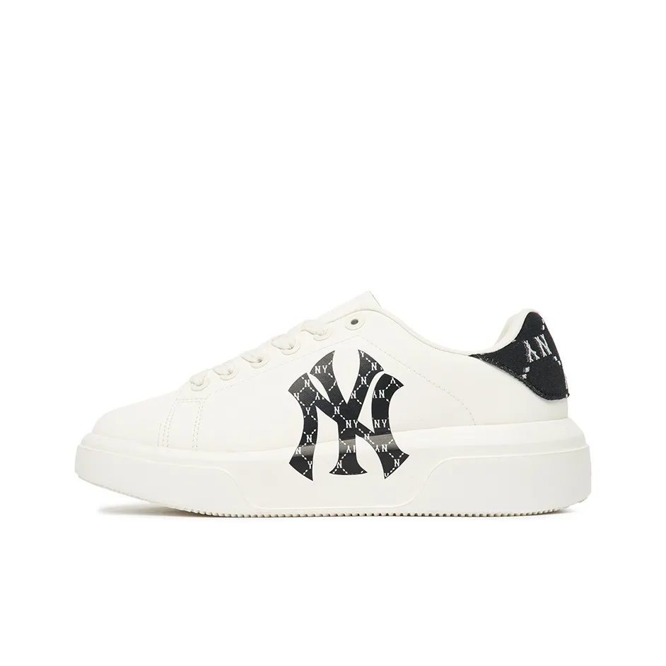 MLB Chunky Classic Skateboard Shoes Unisex Low-Top White/Black
