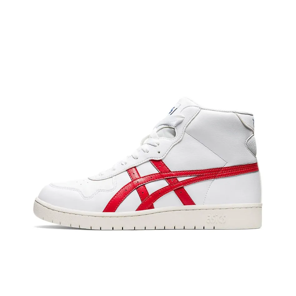 ASICS Japan L Синтетическая кожа MID Топ Скейтборд Кроссовки Унисекс Белый Красный