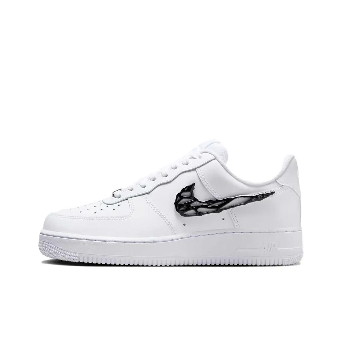 Nike Air Force 1 Slip-Resistant Abrasion-Resistant Low-Top Скейтборд Кроссовки Унисекс Белый Черный