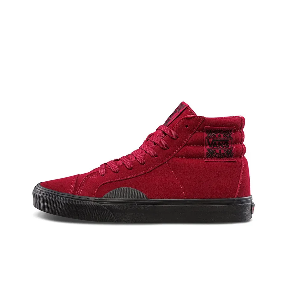 VANS SK8 High Топ Скейтборд Кроссовки Унисекс Красный