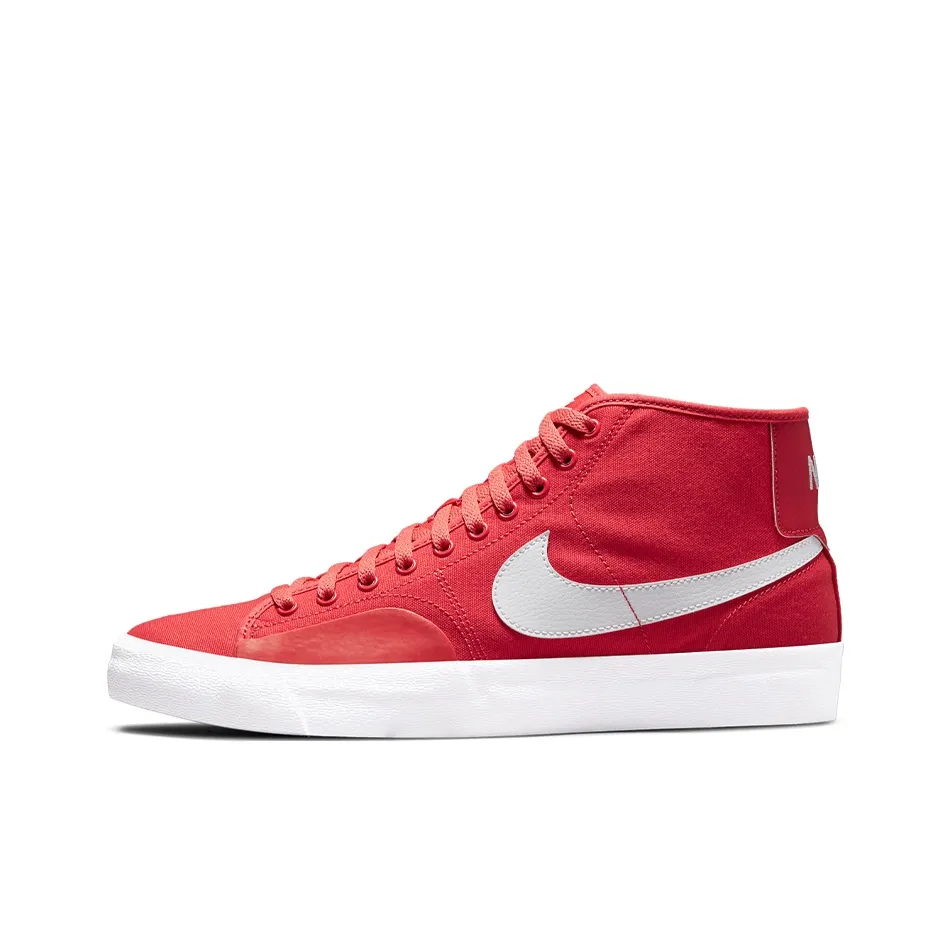 Nike Blazer Skateboard Shoes Men Mid Top Red/White