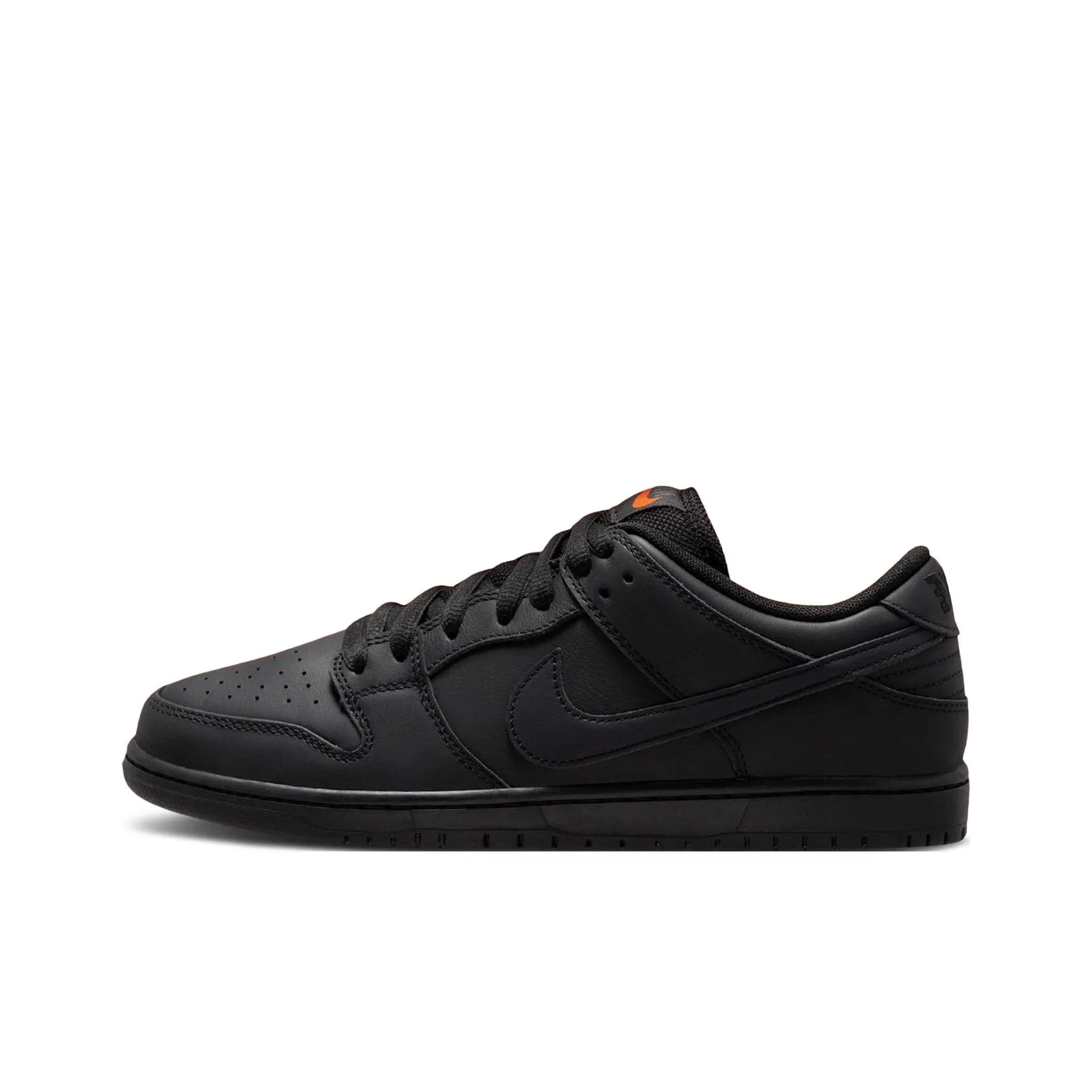 Nike Dunk SB Кожа Амортизация Низкие Кроссовки для Скейтбординга Мужские Черные