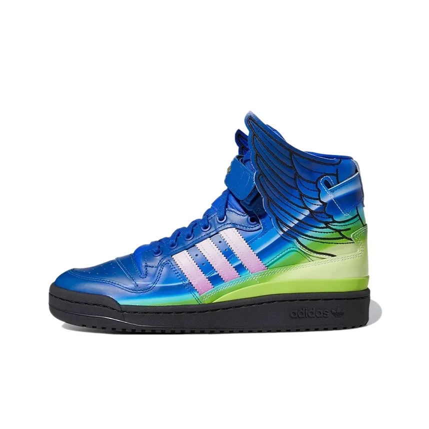 Adidas Originals FORUM Skateboard Shoes Unisex High Top Sapphire Blue
