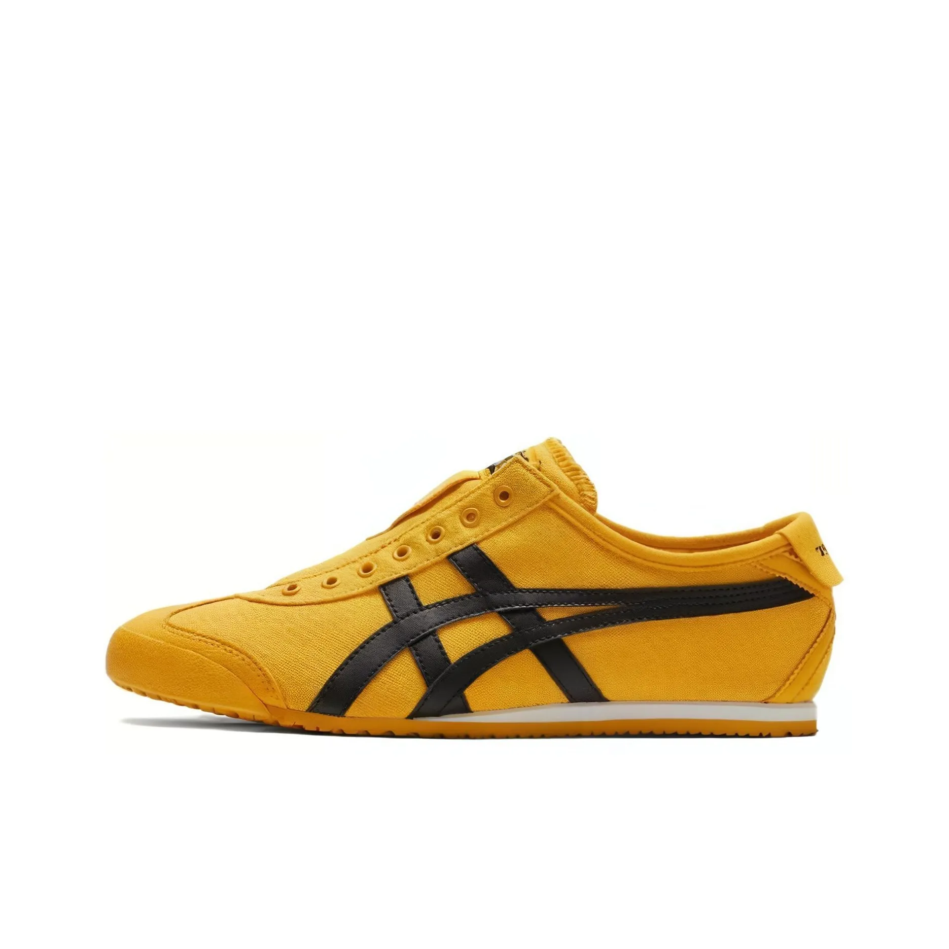 Onitsuka Tiger MEXICO 66 Slip-On Текстиль Синтетическая Кожа Низкие Кроссовки для Скейтбординга Унисекс Желтые