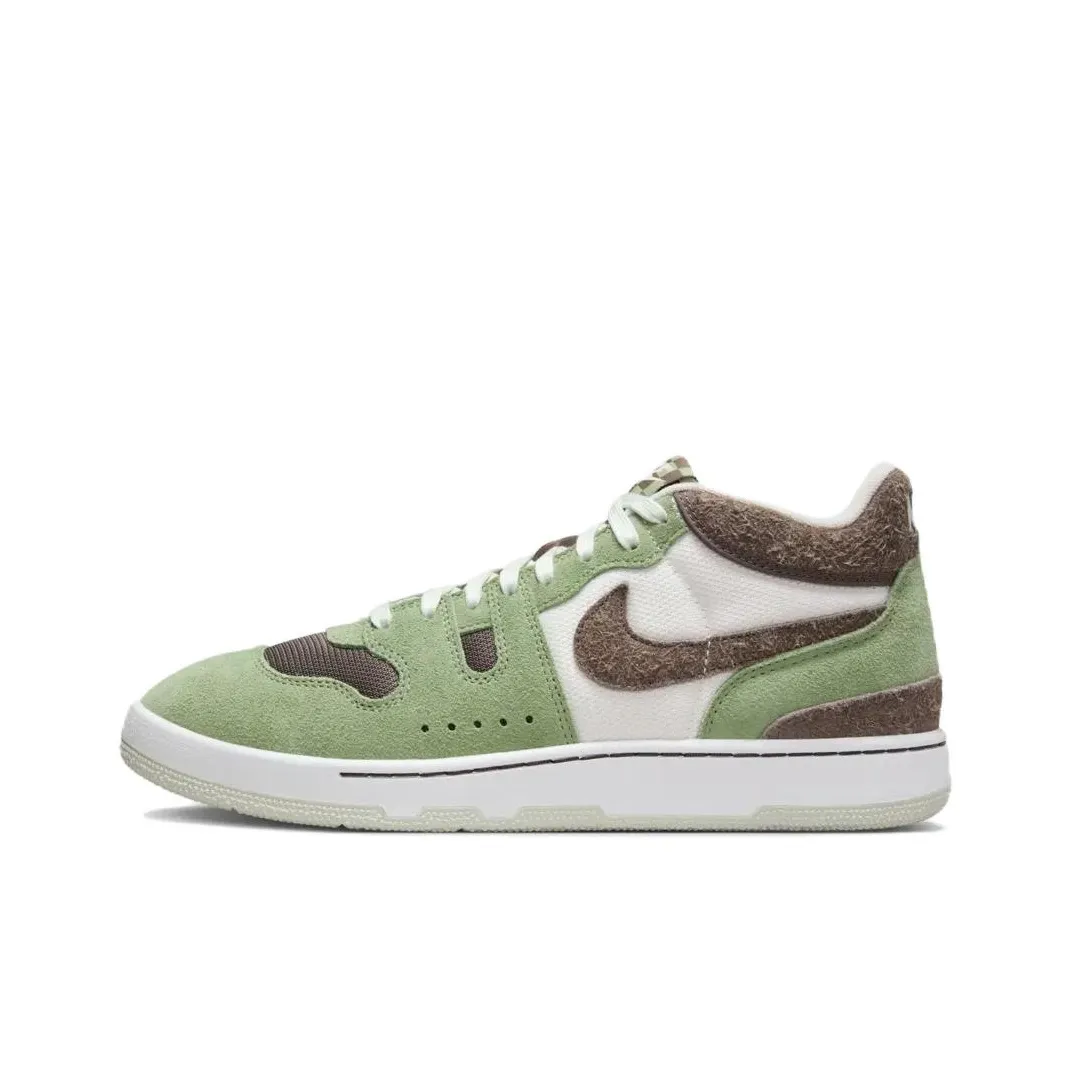 Nike Mac Attack Skateboard Shoes Men Low Top Green Brown White