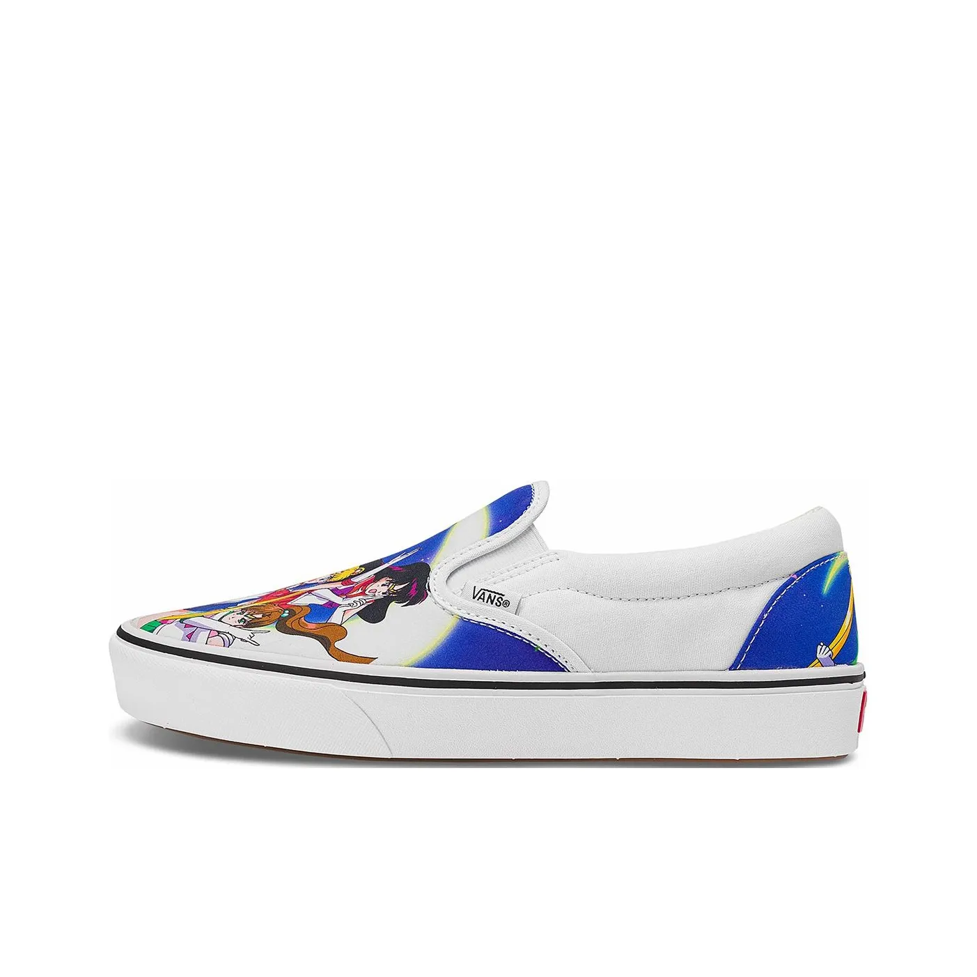 Sailor Moon X Vans Slip on Series Skateboard Shoes Unisex Low Top White/Multicolor