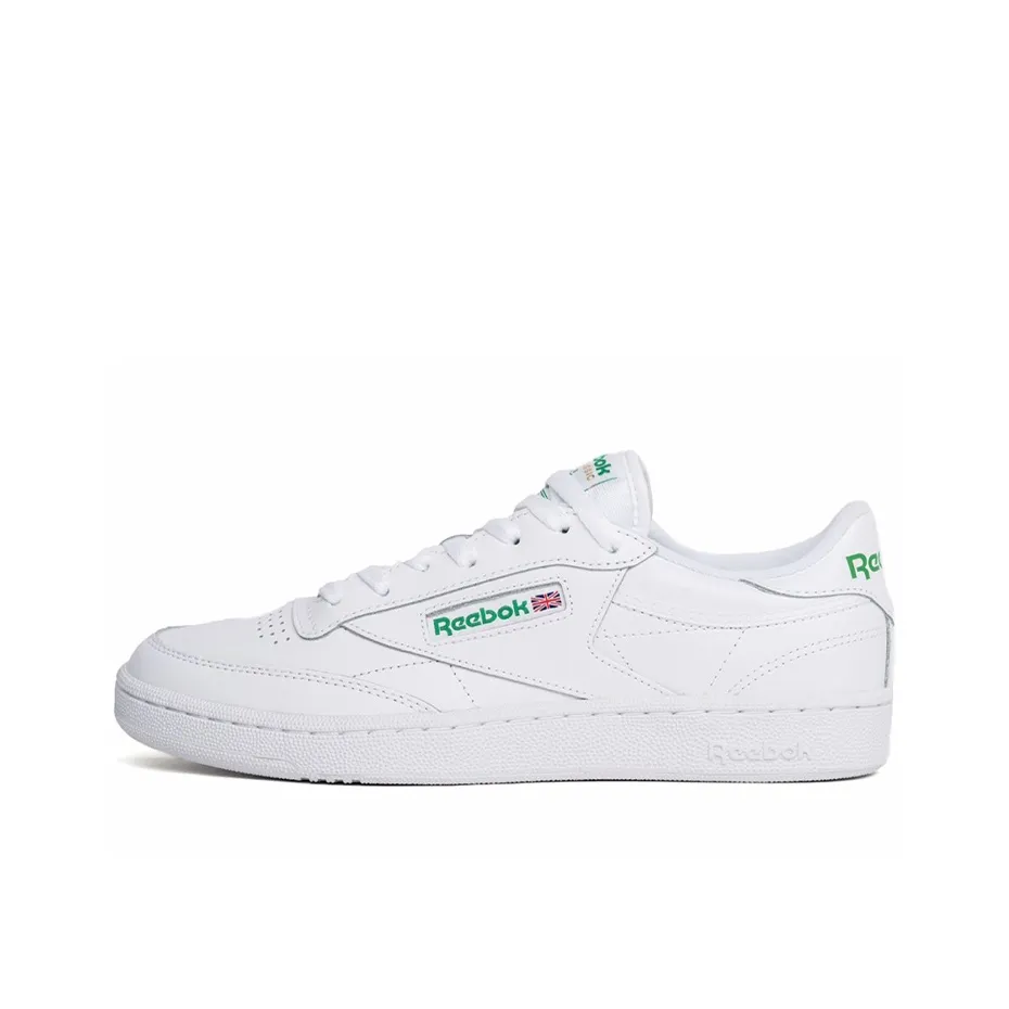 REEBOK CLUB C 85 Low Топ Скейтборд Кроссовки Унисекс Белый Зеленый