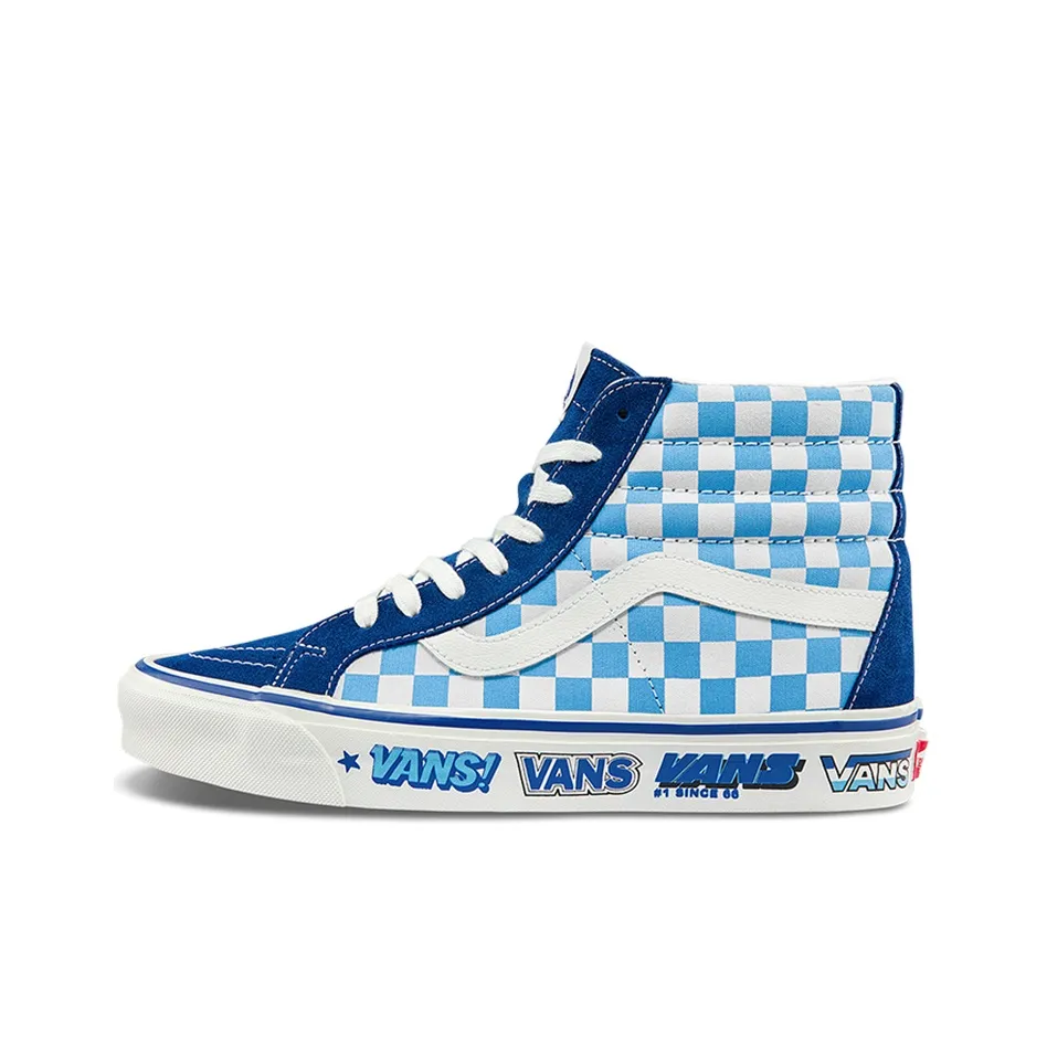 VANS SK8 38 DX Высокие Кроссовки для Скейтбординга Унисекс Синие Белые