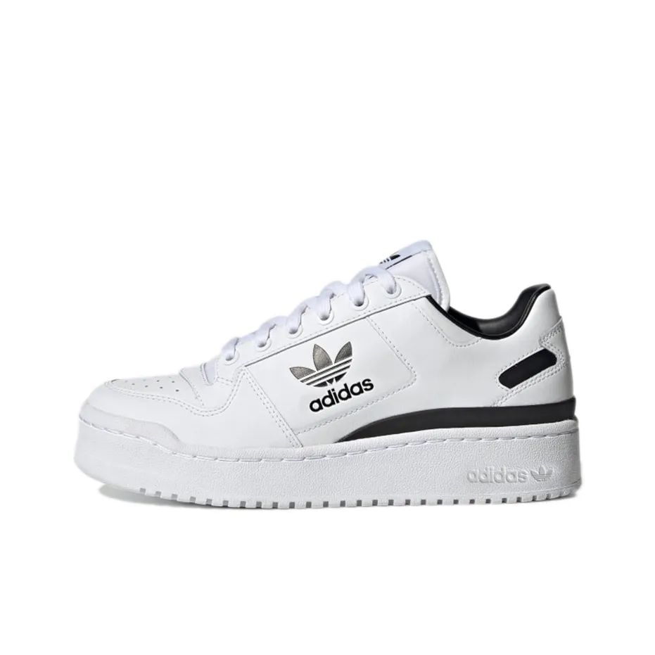 Adidas Originals Forum Bold Устойчивые к истиранию низкие кеды для скейтбординга Женские Белый Черный