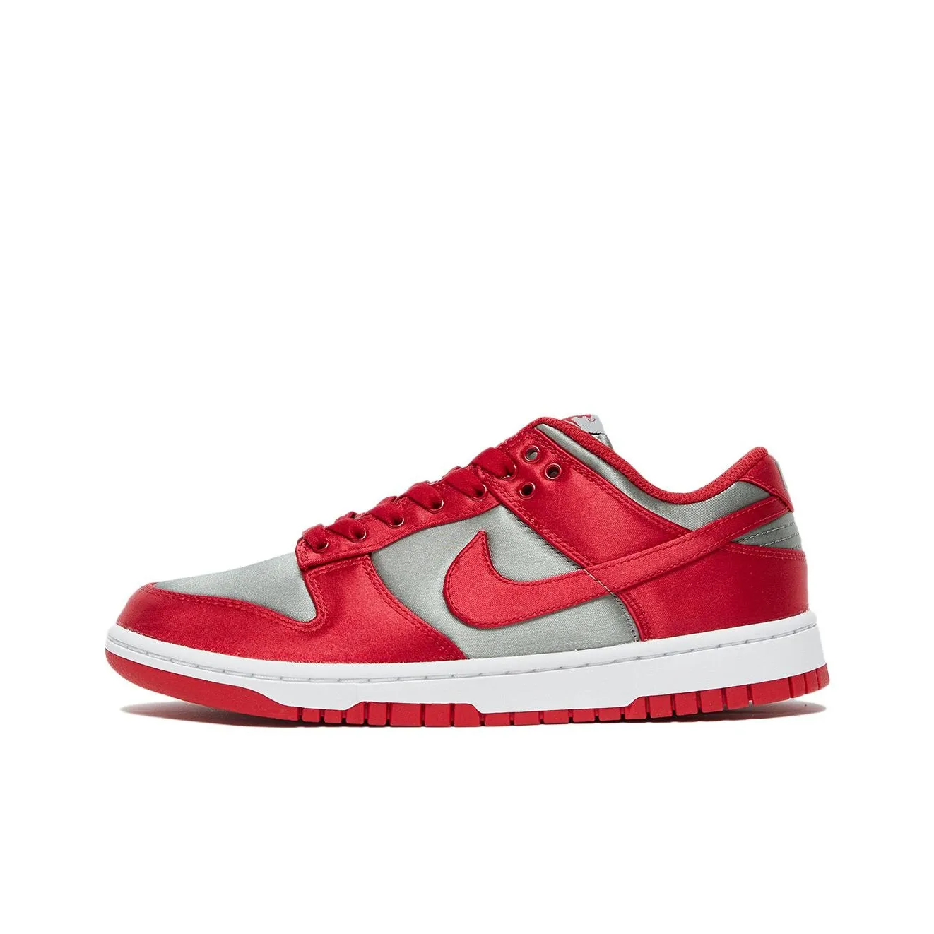 Nike Dunk 'UNLV Satin' ESS SNKR Удобные Низкие Кроссовки для Скейтбординга Женские Красные Серые