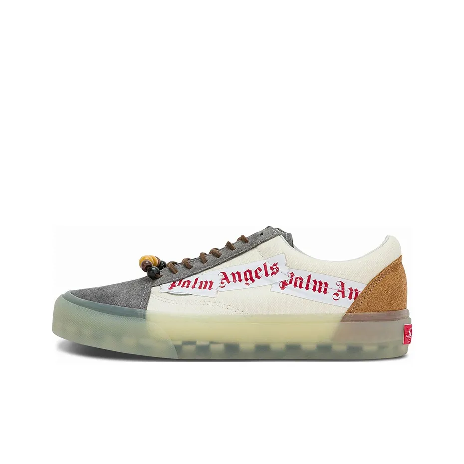 Palm Angels X Vans Old Skool Collection Skateboard Shoes Unisex Low Top White/Gray/Brown