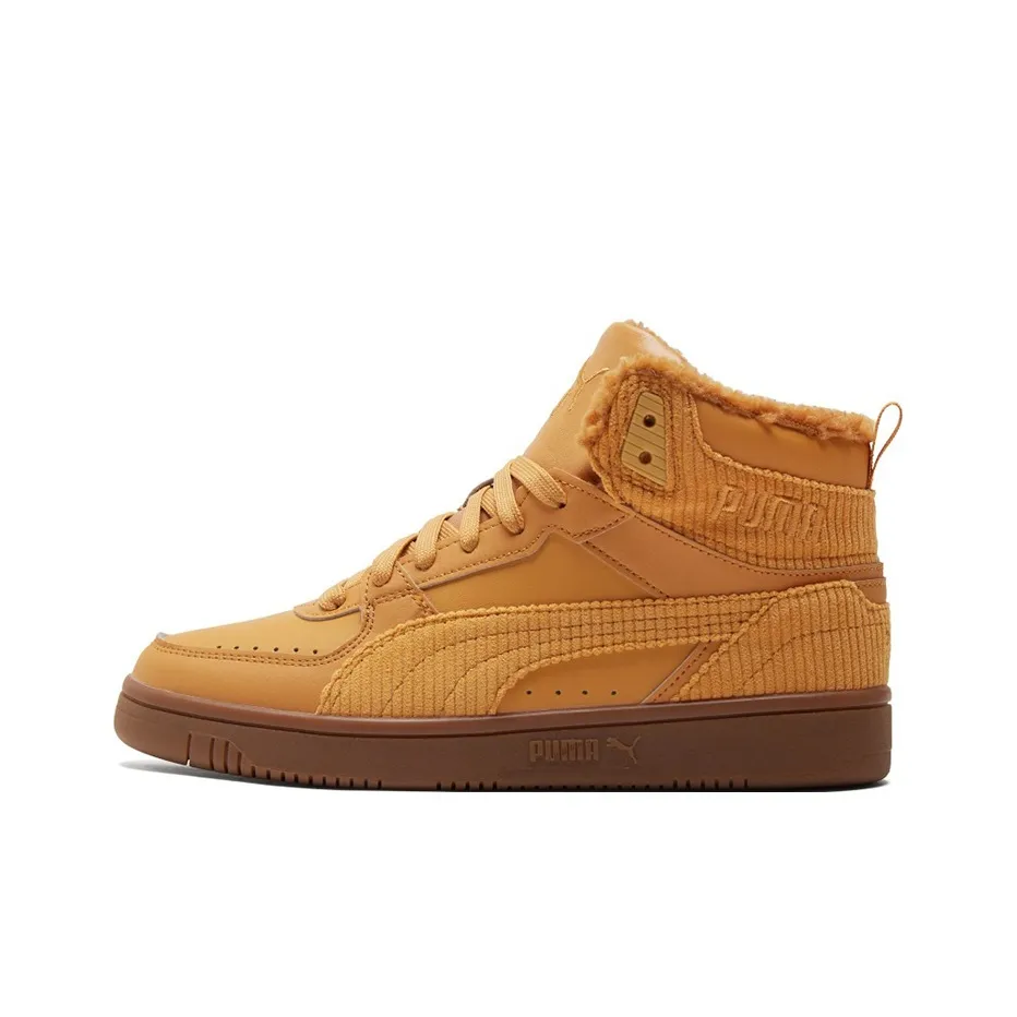 PUMA Rebound V6 Skateboard Shoes Unisex High Top Wheat