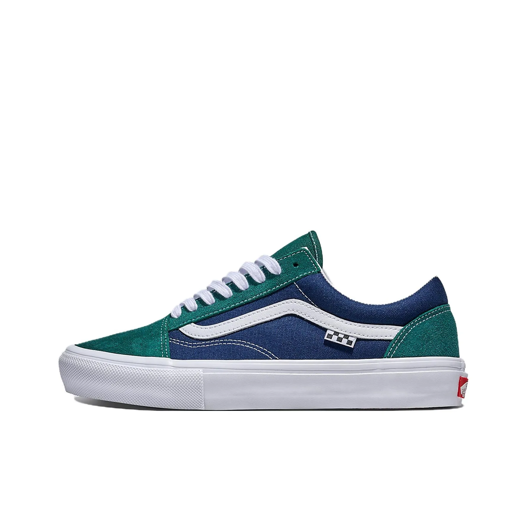 VANS Old Skool Low Топ Скейтборд Кроссовки Унисекс Синий Зеленый