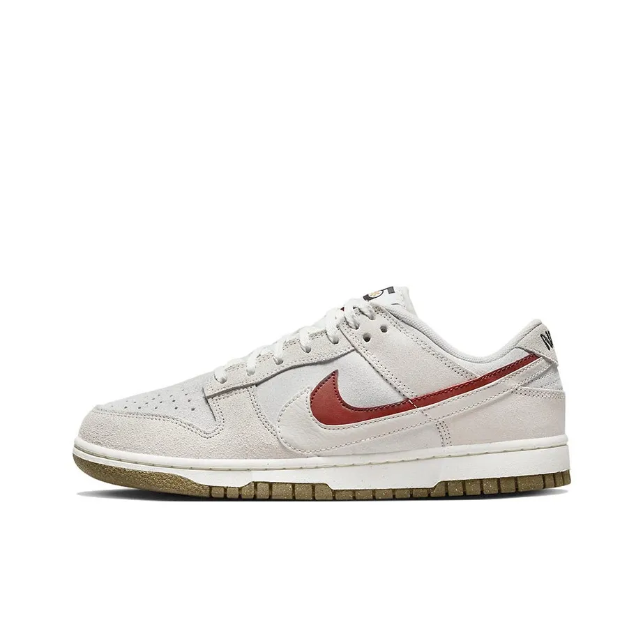 Nike Dunk Skateboard Shoes Women's Low Top Peak White/Phantom Gray White/Vermilion/Gray Black/Forest Yellow/Sail White