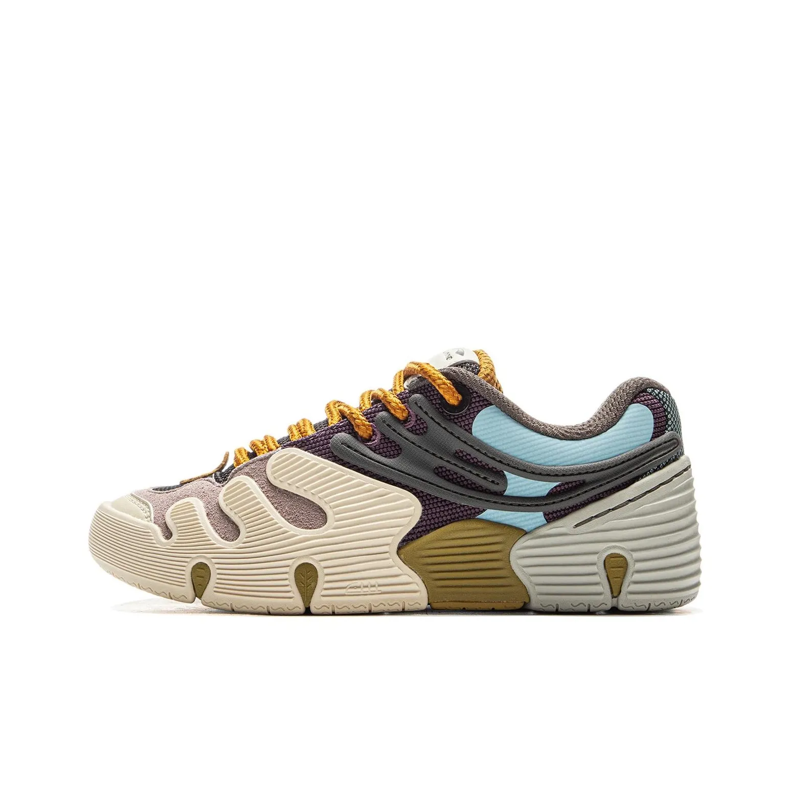 Li NING Противоскользящие и Износостойкие Покрытие Низкие Кроссовки для Скейтбординга Унисекс Бежевый Серый Синий