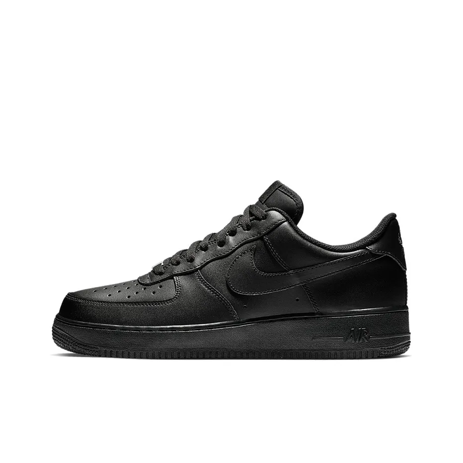 Nike Air Force 1 Skateboard Shoes Unisex Low Top Black