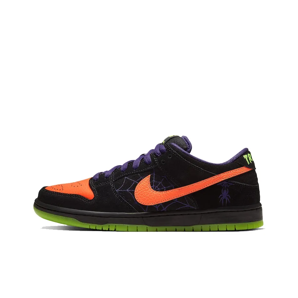 Nike Dunk SB Skateboard Shoes Unisex Low Top Green/Black/Orange