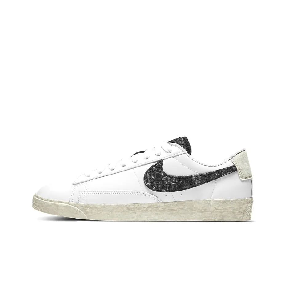 Nike Blazer SE Slip Resistant Abrasion Resistant Low Топ Скейтборд Кроссовки Женские Белый Черный