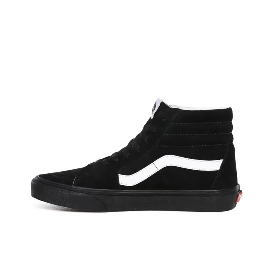 VANS SK8 Slip-on Устойчивый к истиранию Высокий верх Скейтборд Кроссовки Унисекс Черный воин