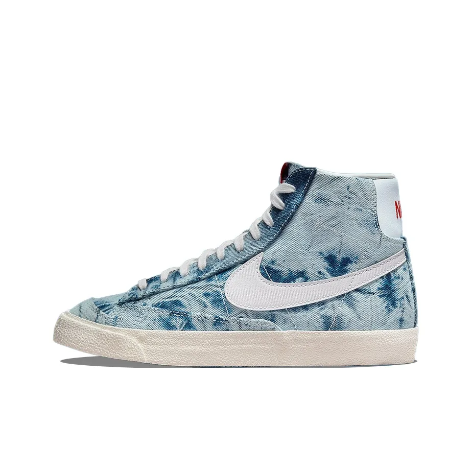 Nike Blazer '77 MULTI Цвет и Белый Выстиранный Деним Противоскользящий Устойчивый к Износу Легкий Верх