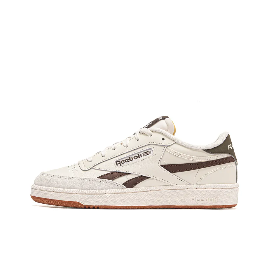 Reebok Club C Revenge Low Скейтборд Кроссовки Унисекс Бежевый Коричневый