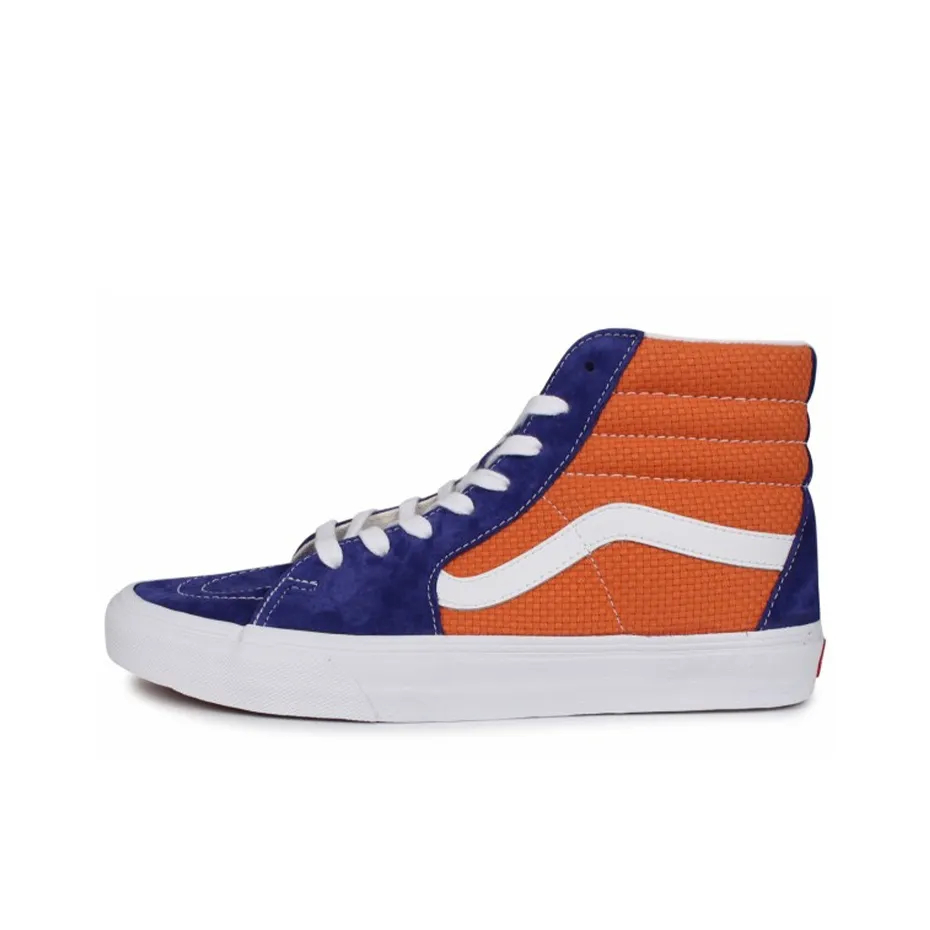 VANS SK8 High Топ Скейтборд Кроссовки Унисекс Синий Оранжевый