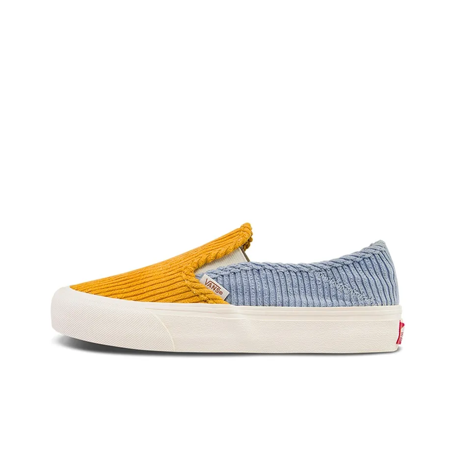 VANS Slip-on Легкий Низкий Топ Скейтборд Кроссовки Унисекс Желтый Синий