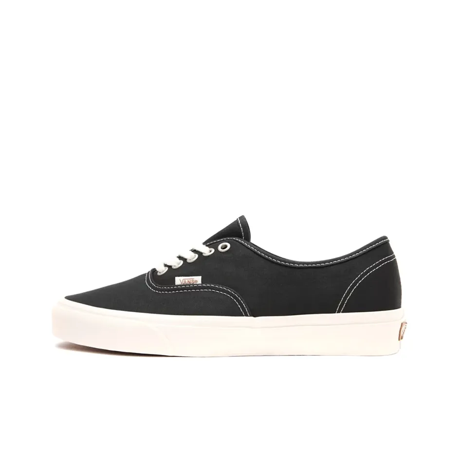 Vans Authentic Series Износостойкий и Легкий Низкий Топ Кроссовки для скейтбординга Унисекс Черный Белый