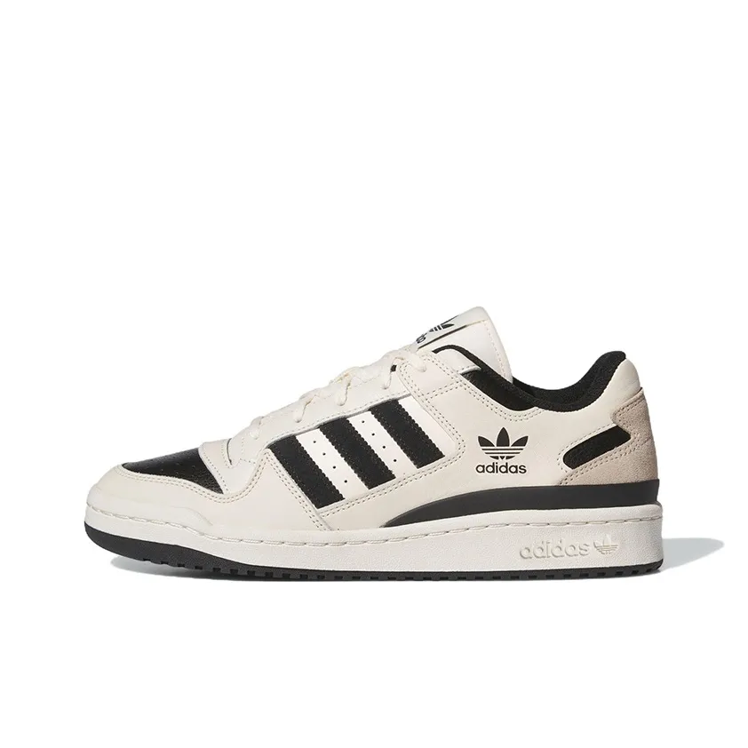 Adidas Originals FORUM Синтетическая кожа Низкие кеды для скейтбординга Унисекс Белый Черный Серый