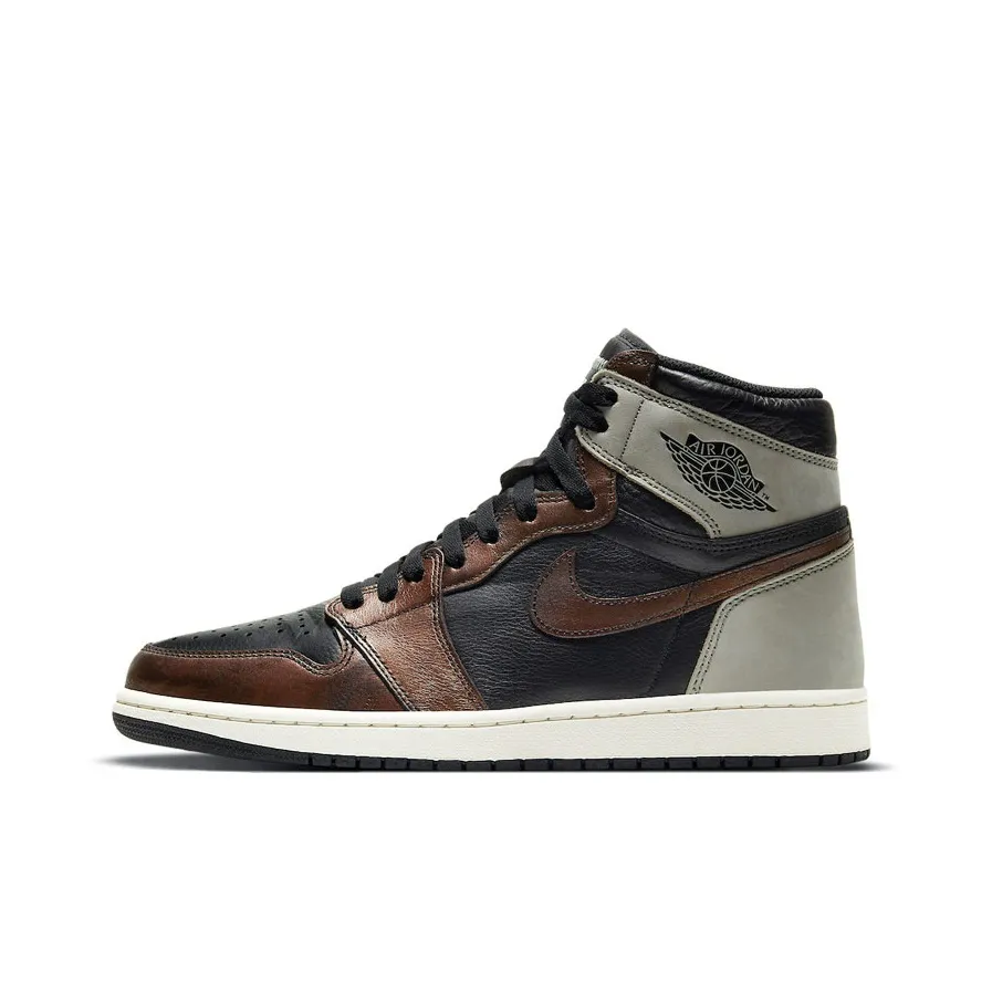 Jordan Air Jordan 1 Ретро High OG 'Rust Shadow' Высокие Кеды Винтажные Баскетбольные Кроссовки Унисекс Бронза Хамелеон