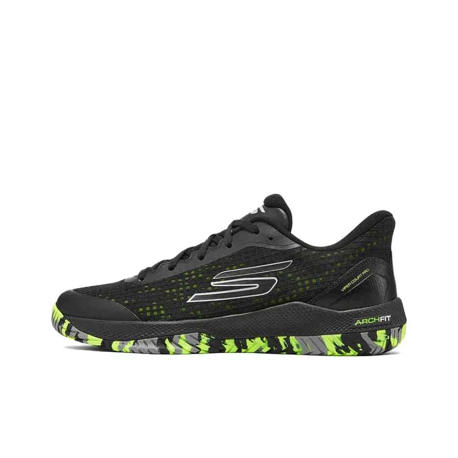 Skechers GO PICKLEBALL MENS Амортизация Износостойкие Низкие Кроссовки для тренировок Мужские Черные