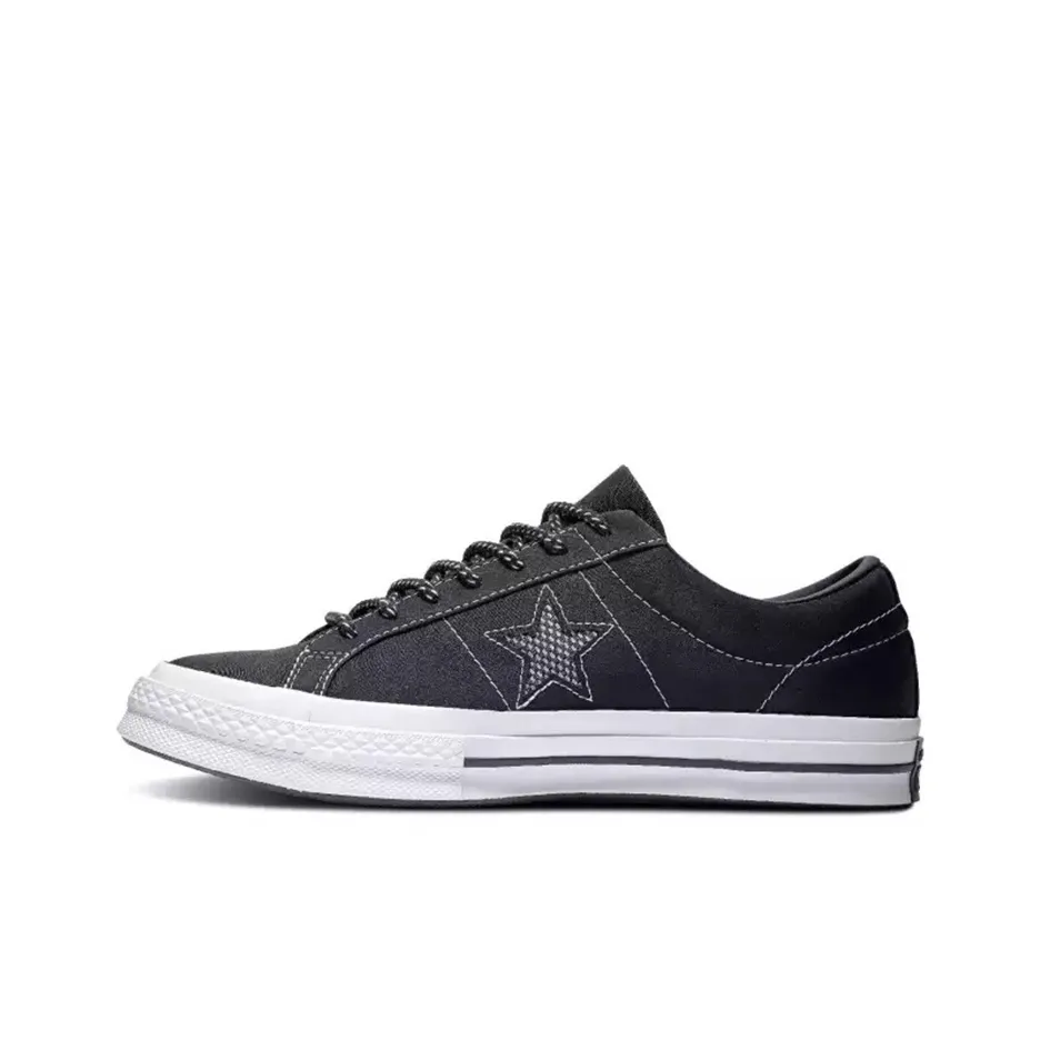Converse One Star Series Skateboard Shoes Unisex Low-Top Black