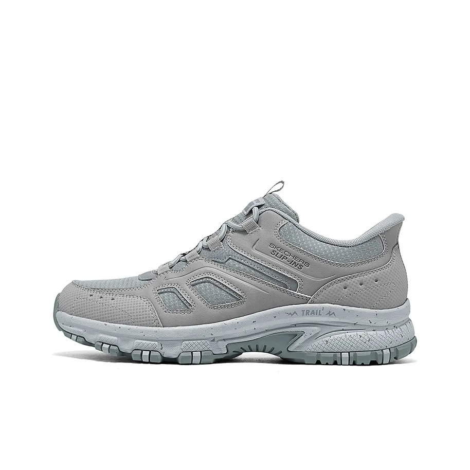 Skechers OUTDOOR MENS Низкие кеды Походная обувь Мужская Серый