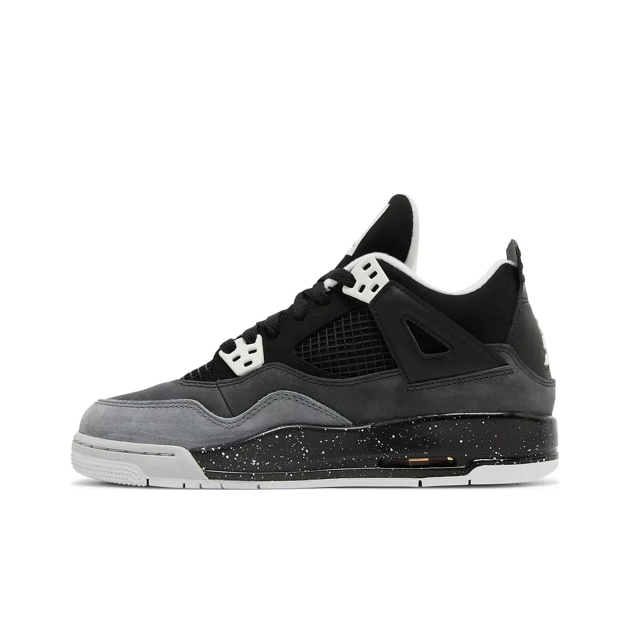 Jordan Air Jordan 4 Vintage Basketball Shoes Women's Mid Top Black/White/Cool Gray/Pure White Gold