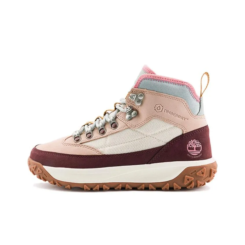 Timberland Удобная Износостойкая и Легкая Высокая Уличная Обувь Женская Светло-Бежевая