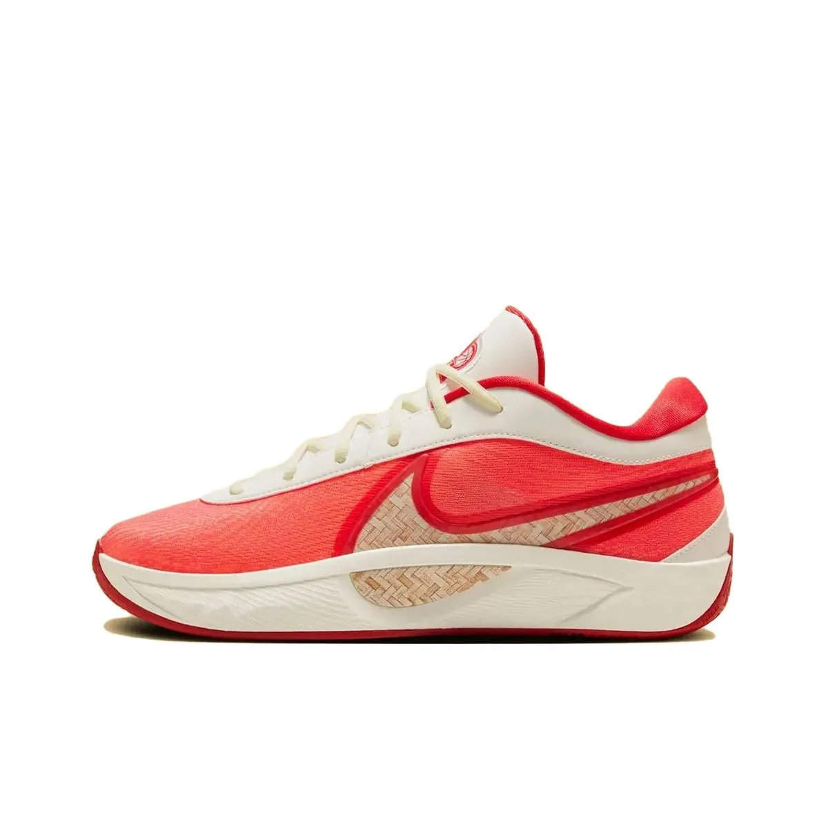 Nike Giannis Freak 6 Low Топ Баскетбольные кроссовки Мужские Белые Красные