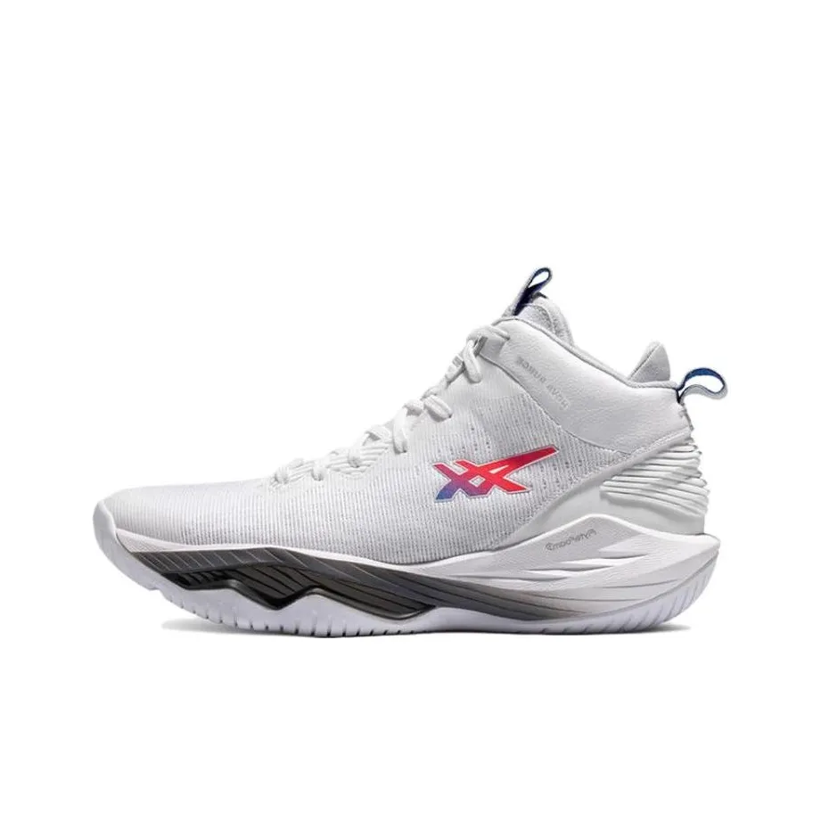 ASICS Nova Surge 2 Износостойкие Высокие Баскетбольные Кроссовки Мужские Белые