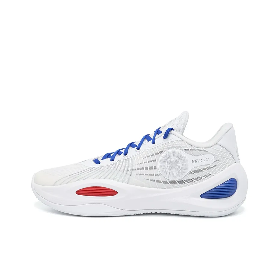 RIGORER Reeves Generation Basketball Shoes Men Low Top Navy Blue/Rouge Red