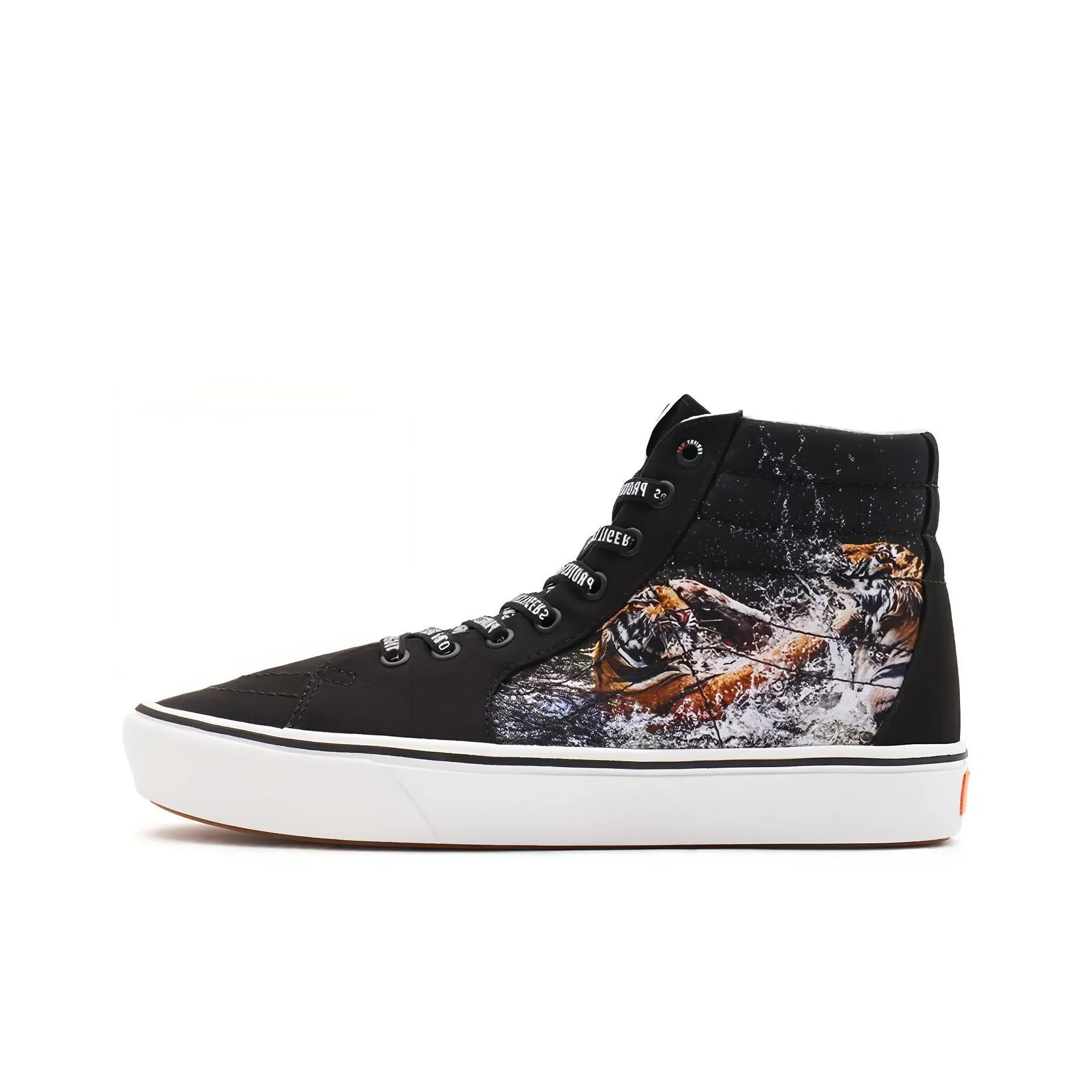 Project x Vans SK8 Аbrasion Resistant Дышащие Высокие Кроссовки для Скейтбординга Унисекс Черные