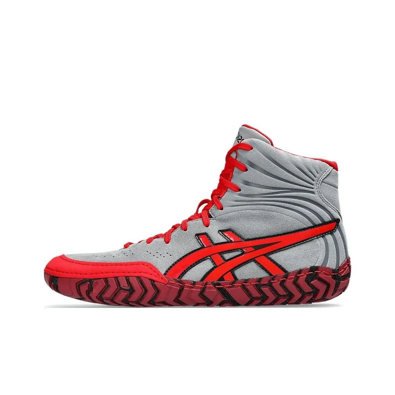 Asics Aggressor 5 High Топ Тренировочные Кроссовки Мужские Серый Красный