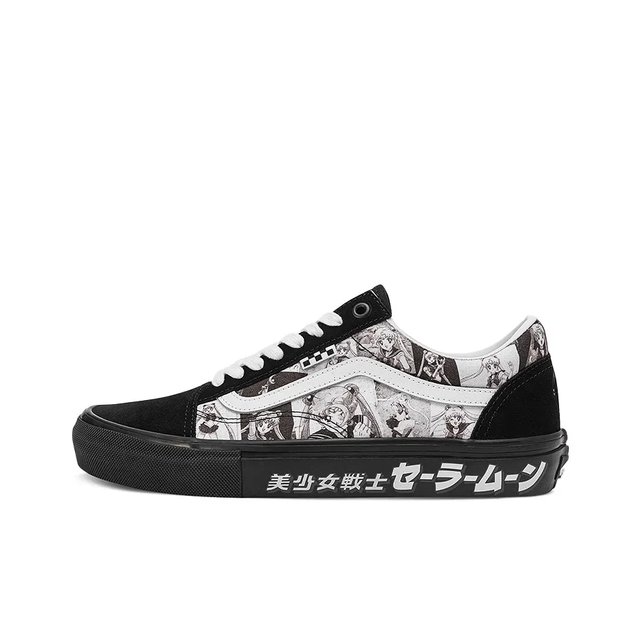 Vans Old Skool Collection Skate Low Топ Кроссовки для скейтбординга Унисекс Черный Белый
