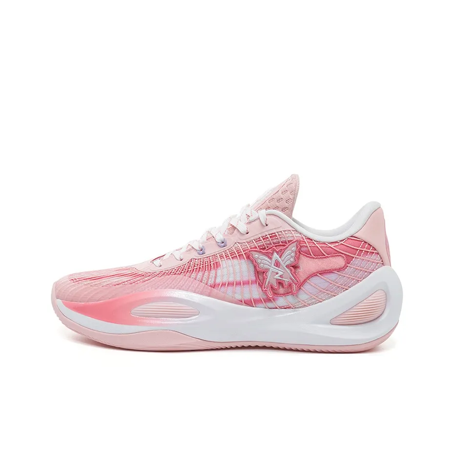 RIGORER Reeves Generation Basketball Shoes Men Low Top Peach Pink/Watermelon Pink/Genuine White
