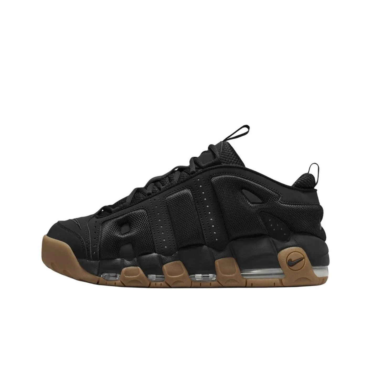 Nike Air More Uptempo Basketball Shoes Unisex Low-Top Black