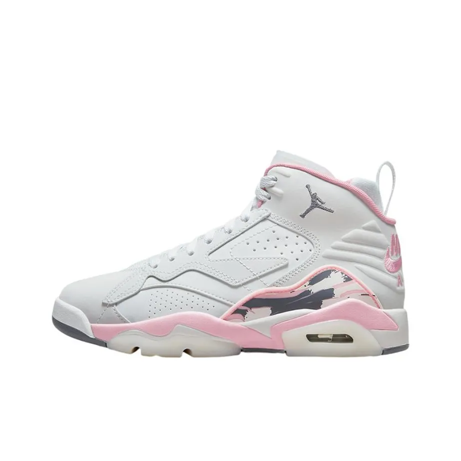 Jordan Jumpman MVP 'Shy Pink' Удобные Износостойкие Дышащие Высокие Баскетбольные Кроссовки Женские