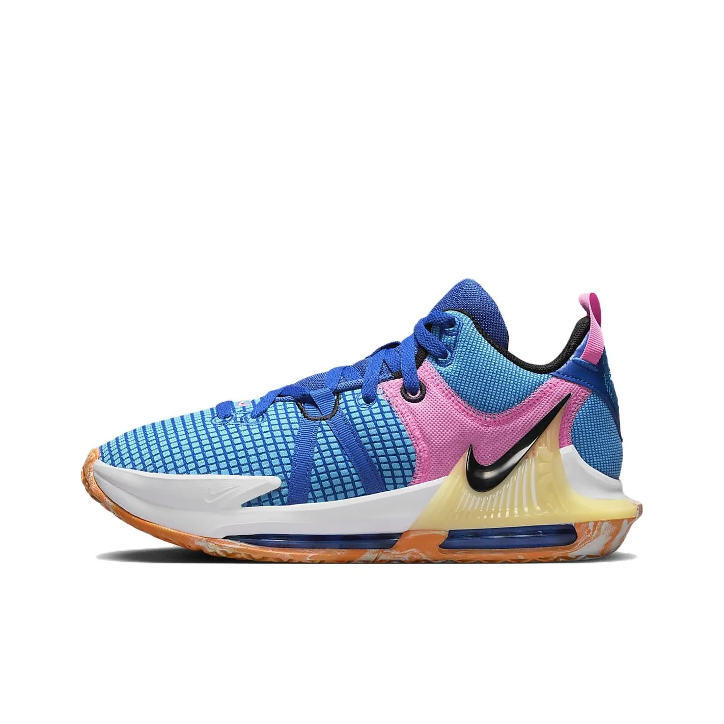 Nike Witness 7 EP Low Топ Баскетбольные кроссовки Мужские Синие Розовые