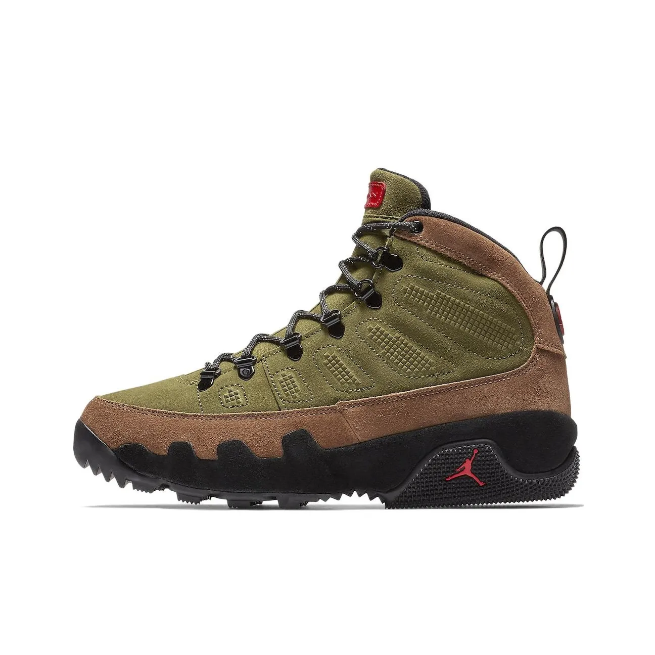 Jordan Air Jordan 9 Vintage Basketball Shoes Men High Top Green/Brown