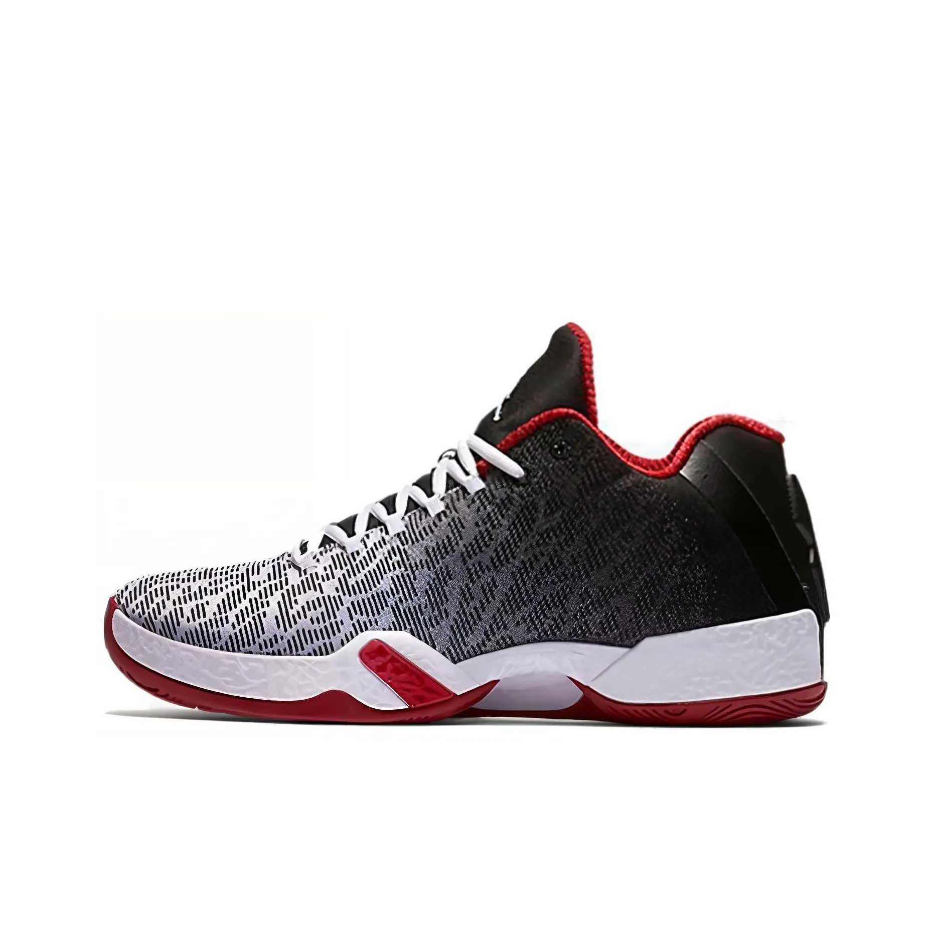 Jordan Air Джордан 29 Low Быки Нескользящие Легкие Низкие Баскетбольные Кроссовки для Игры Мужские Черные Белые Красные