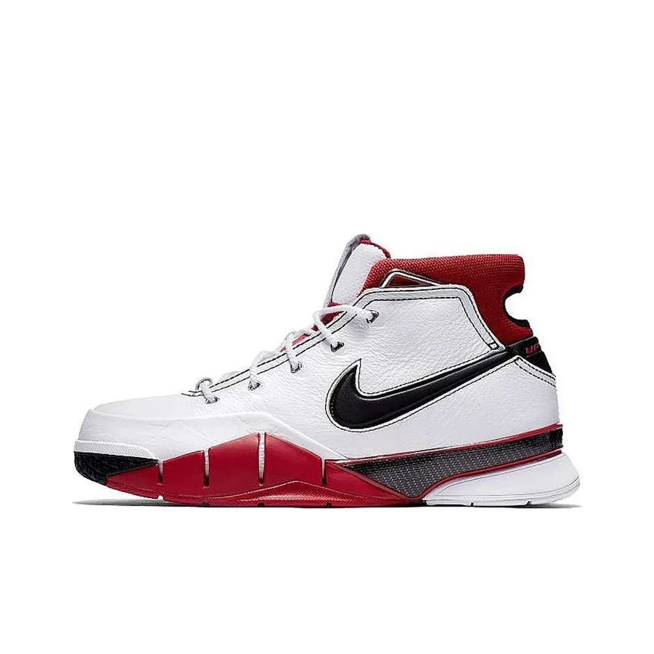 Nike Zoom Kobe 1 Vintage Basketball Shoes Men High Top Black/White/Red